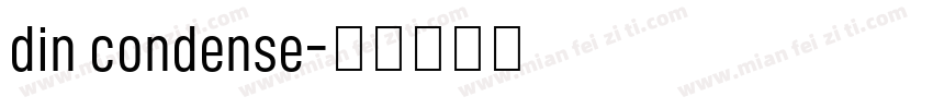 din condense字体转换